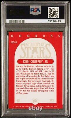 1992 Triple Play DK KEN GRIFFEY, JR. Carte de baseball signée PSA/DNA Auto Grade 10