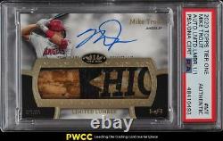 2020 Topps Tier One Limited Lumber Mike Trout Patch Psa/dna Auto 1/1 Psa Auth