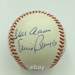 500 Home Run Club Signé Baseball Hank Aaron Willie Mays Ernie Banks Psa Adn