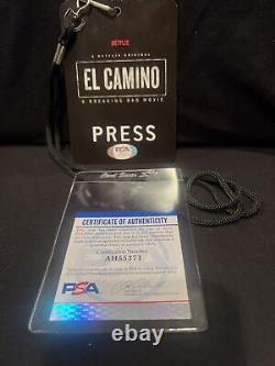 Aaron Paul Jesse Pinkman Breaking Bad/El Camino Signé Autographié PSA/DNA Coa