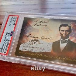 Abraham Lincoln Psa/adn Slabbed Autograph Cut Signature Signée