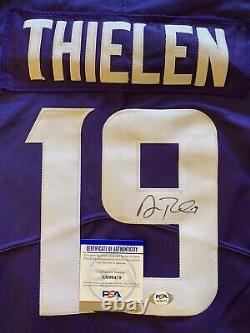 Adam Thielen Autographié/signé Minnesota Vikings NFL Jersey Psa/dna Authentic