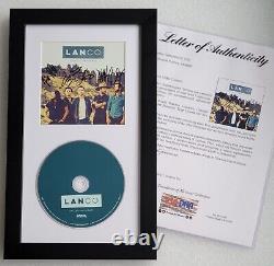 Affichage CD Lanco certifié Psa/dna LOA COA signé par le groupe autographié avec lettre Psa