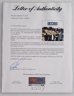 Affichage CD Lanco certifié Psa/dna LOA COA signé par le groupe autographié avec lettre Psa