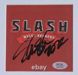 Affichage CD Slash Psa/dna Certifié Coa Signé 4 Chanteur Autographié Psa Dna Myles