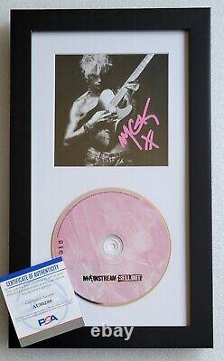 Affichage du CD Mgk certifié Psa Coa, signé par Machine Gun Kelly, Autographié Psa/dna