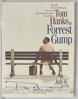 Affiche de film Forrest Gump signée Tom Hanks avec certification PSA DNA COA autographiée