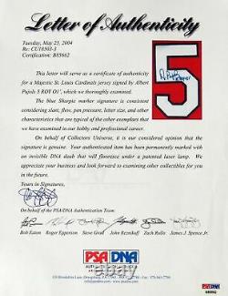 Albert Pujols 2001 Roy Signed Game Used St. Louis Cardinals Jersey Psa Dna Coa