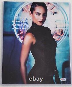 Alicia Keys a signé Psa/dna Coa 8x10 Photo Actrice Musique Chanteuse Autographiée Psa