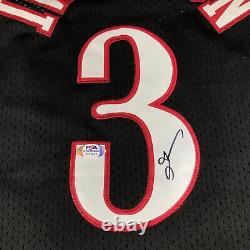 Allen Iverson A Signé Jersey Psa/adn Philadelphia 76ers Autographié