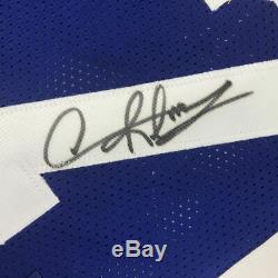 Autographié / Signé Dennis Rodman Dallas Bleu Basketball Jersey Psa / Adn Coa Auto