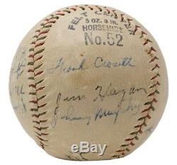 Babe Ruth Lou Gehrig +10 Yankees Signés Baseball Withcase Psa / Adn Ah41195