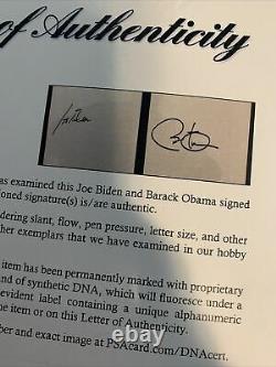 Barack Obama Joe Biden Signé Autographed Framed Cut Psa /dna Authentication Wow