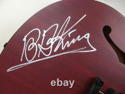 Bb King Signée À La Main Certificat Guitare Epiphone Psa / Adn D'authenticité