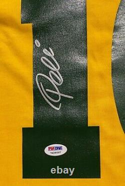 Brésil Pele Authentique Signé Soccer Jersey Autographié Psa Adn Coa