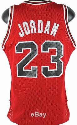Bulls Michael Jordan Authentique Signé Red Macgregor Jersey Psa / Dna # B57360