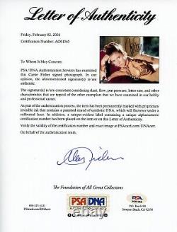 Carrie Fisher a signé une photo autographiée de 8x10 de la Princesse Leia de Star Wars avec PSA DNA