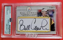 Carte autographe de Bill Cowher des Steelers, certifiée PSA/DNA authentique 1 sur 1
