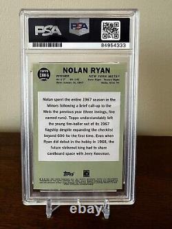 Carte autographiée auto Nolan Ryan #CNW-6 2021 Topps Update PSA/DNA des New York Mets