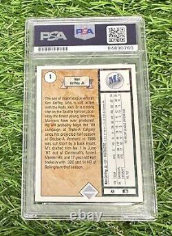 Carte de baseball autographiée de la recrue étoile Ken Griffey Jr. 1989 Upper Deck #1 PSA / DNA 10
