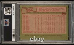 Carte de baseball signée Topps NOLAN RYAN 1985 #760 PSA/DNA Grade Auto 10 Astros