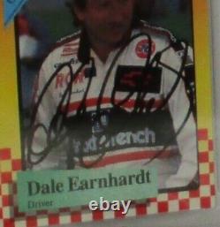 Carte de débutant autographiée de Dale Earnhardt, Maxx Crisco 1989, authentique PSA/DNA Auto.