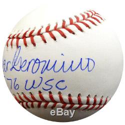 Cesar Geronimo Autographié Signé Lmb Baseball Reds 75, 75 Wsc Psa / Adn 126616