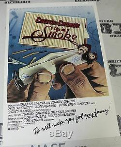 Cheech Marin Et Tommy Chong Signed Up In Smoke 24x36 Poster Psa / Adn Coa Autograph