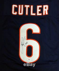 Chicago Bears Jay Cutler Autographed Authentic Signé Jersey Bleu Psa / Adn 102485