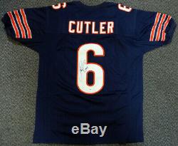 Chicago Bears Jay Cutler Autographed Authentic Signé Jersey Bleu Psa / Adn 102485