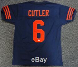 Chicago Bears Jay Cutler Autographed Authentic Signé Jersey Bleu Psa / Adn 102486
