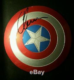 Chris Evans Captain America A Signé Le Bouclier Autographié, Coa 1/6