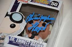 Christopher Lloyd Signe Autographed Funko Pop Figure Psa / Adn Aa87734 Doc Brun