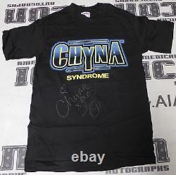 Chyna Syndrone Signé D'origine Wwf Shirt Psa/dna Coa Wwe Wrestling DX Autographe