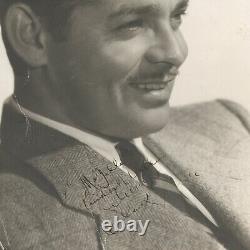 Clark Gable a signé une photo surdimensionnée vintage avec autographe PSA DNA