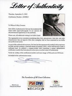 Clark Gable a signé une photo surdimensionnée vintage avec autographe PSA DNA