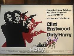 Clint Eastwood Dirty Harry Signé 12x18 Photo Psa / Adn Loa Complet Jeu Lettre