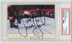 Découpe de signature autographiée signée par Owen Hart WWF authentique Auto PSA DNA