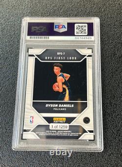 Dyson Daniels A Signé 2022 Panini Instant Rps First Look Rookie Card Psa/dna Slab