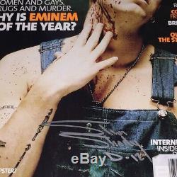 Eminem Slim Shady Marshall Mathers Dédicacé Select Magazine Signé Psa / Adn