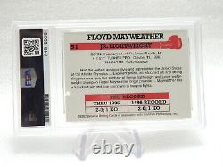 Floyd Mayweather Jr. SIGNED Auto 1997 Retro Brown's Boxing Rookie PSA/DNA GOAT translated in French would be: Floyd Mayweather Jr. SIGNÉ Auto 1997 Rétro Brown's Boxe Recrue PSA/DNA GOAT.
