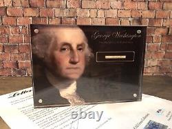 George Washington Mot Manuscrit Signé Psa / Dna Histoire Cadeau