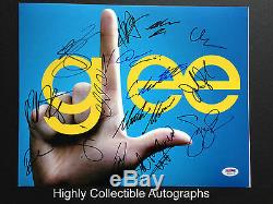 Glee Cast 15 Signé 11x14 Autograph Psa Dna Photo Coa Loa Cory Monteith