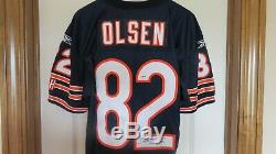 Greg Olsen Chicago Bears Autographed Jersey Jeu Émises Et Pantalon Utilisé Psa / Adn