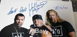 Hulk Hogan Kevin Nash Scott Hall Signé Nwo 16x20 Photo Psa / Dna Wwe Wcw Image