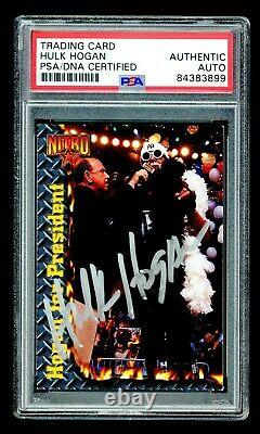 Hulk Hogan Psa/adn 1999 Topps Wcw #67 Carte Autographe Signé Hof