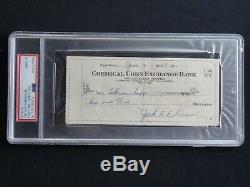Jackie Robinson Psa / Adn Graded 9 Mint Signé Chèque Certifié Autograph Authentique