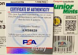 Jerry Seinfeld a signé une boîte de Junior Mints authentique avec certificat d'authenticité PSA/DNA.