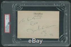 John Lennon 1976 Et Autograph Sketch Psa / Adn Certifié Graded 8/10 Signé Rare