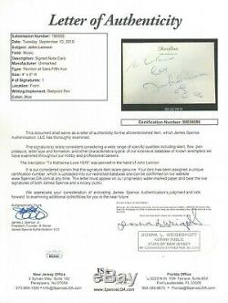 John Lennon 1976 Et Autograph Sketch Psa / Adn Certifié Graded 8/10 Signé Rare